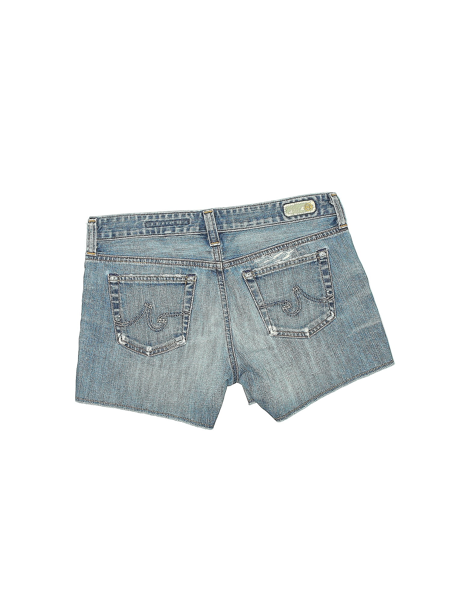 Lucky Brand Solid Blue Denim Shorts 25 Waist - 74% off
