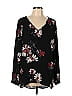 Chelsea & Theodore 100% Polyester Black Long Sleeve Blouse Size L - photo 1