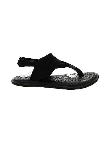 Sanuk Solid Black Sandals Size 7 - 56% off