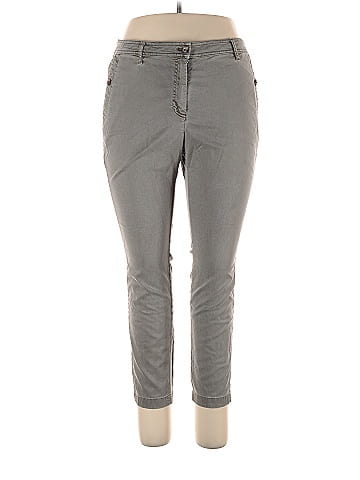 J.Jill Solid Gray Jeans Size 14 (Petite) - 70% off