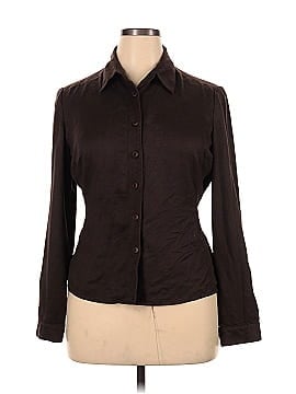 Donna Morgan Long Sleeve Button-Down Shirt (view 1)