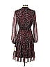 Taylor 100% Polyester Floral Motif Paisley Burgundy Casual Dress Size 4 - photo 2