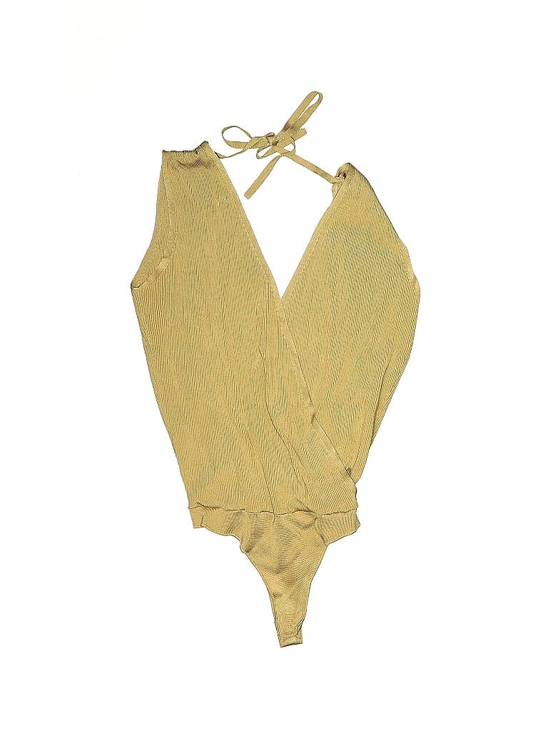 Pre-owned Intermix Bodysuit In Brown