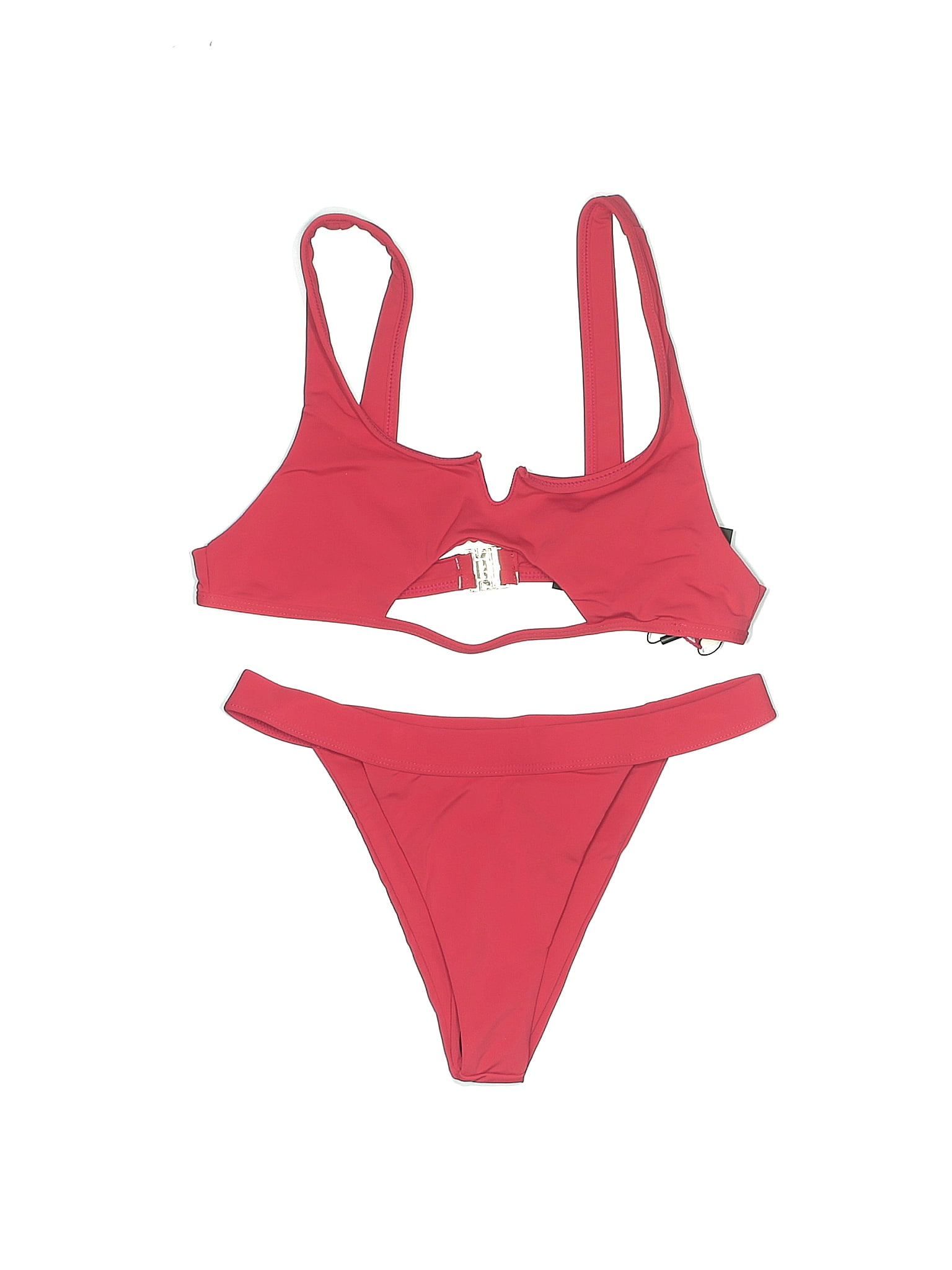 Fashion Nova Red Two Piece Swimsuit Size M 42 off ThredUp