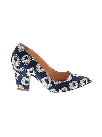 Rupert Sanderson Floral Multi Color Blue Heels Size 38 EU 87