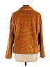 Uniqlo 100% Polyester Tortoise Orange Faux Fur Jacket Size L - photo 2