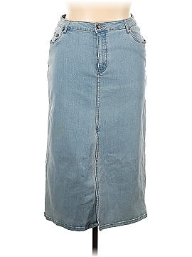 Woman within hot sale denim skirts