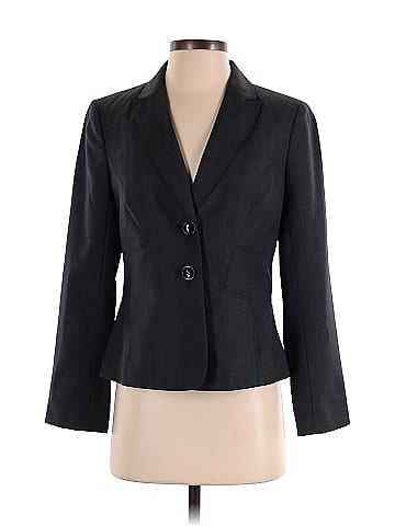 Ann Taylor LOFT Solid Black Blazer Size 12 (Petite) - 70% off