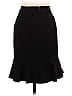 White House Black Market Solid Black Casual Skirt Size 12 - photo 2