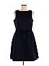 Tahari by ASL 100% Polyester Solid Blue Casual Dress Size 10 (Petite) - photo 1
