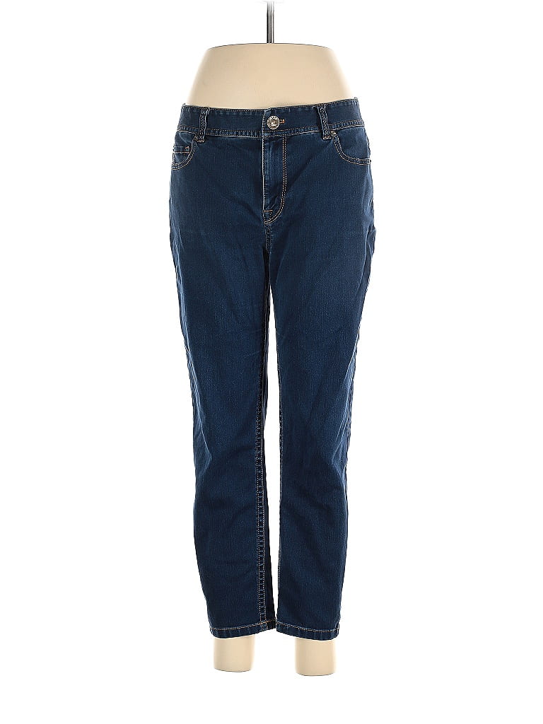 Amass Solid Argyle Blue Jeans Size 6 - photo 1
