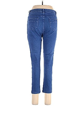 New Directions Solid Blue Jeans Size 14 - 71% off