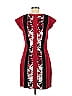 Aryeh Jacquard Graphic Red Casual Dress Size M - photo 2