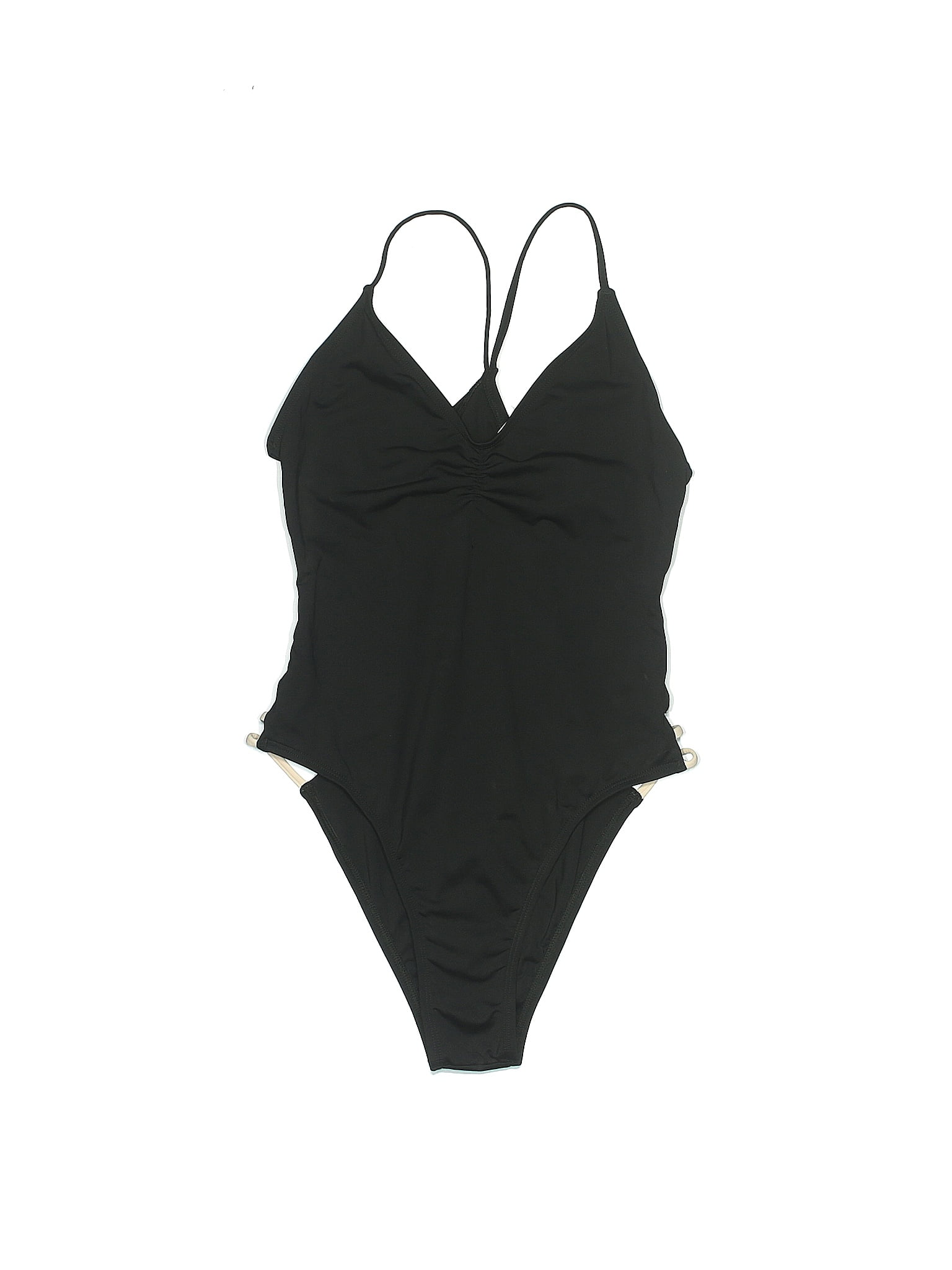 L Space Solid Black One Piece Swimsuit Size 6 71 Off Thredup 5968