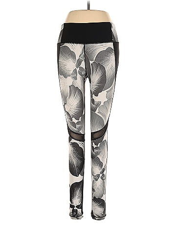 Calia by Carrie Underwood Floral Multi Color Gray Leggings Size S - 46% off