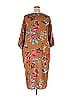 Rachel Pally 100% Rayon Floral Motif Brown Casual Dress Size XXL(Estimate) - photo 2