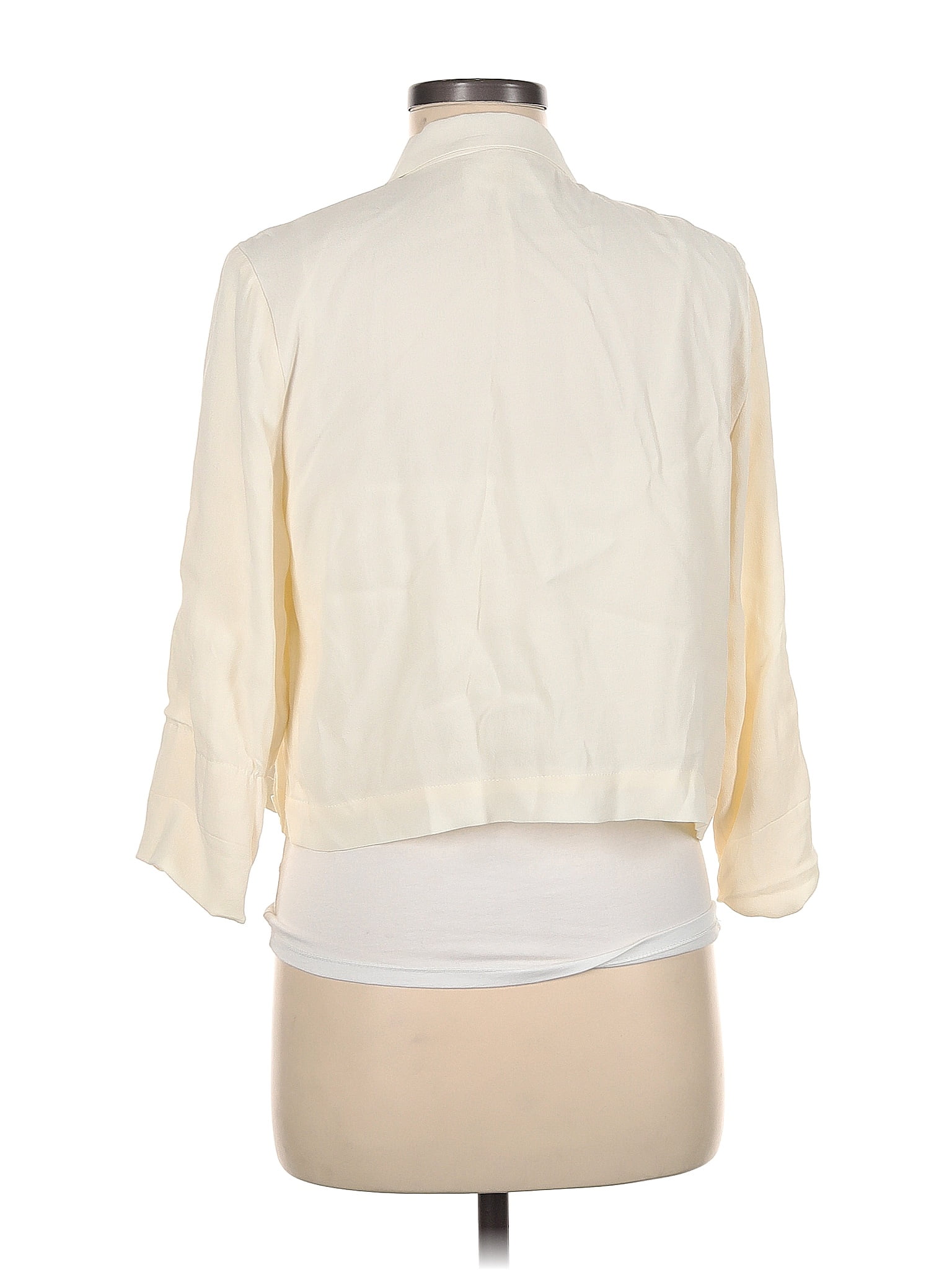 Brandy Melville 100% Viscose White Ivory Long Sleeve Top Size 2