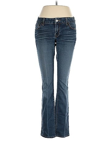 Lucky Brand Solid Blue Jeans Size 4 - 69% off