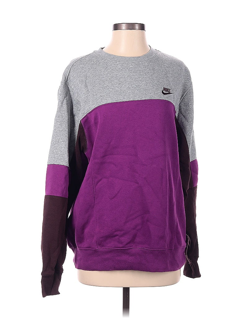 mens nike purple sweatshirt