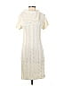 Nine West 100% Acrylic Ivory Casual Dress Size M - photo 1