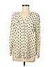 TWO by Vince Camuto 100% Rayon Ivory Long Sleeve Button-Down Shirt Size M - photo 1