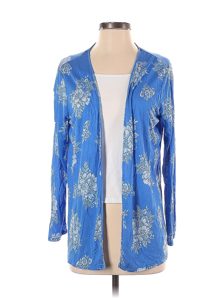 Winter Silks Floral Blue Kimono Size S - 41% off | ThredUp