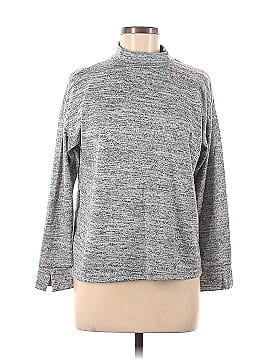 French Grey Pullover Sweater (view 1)