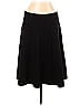 NY Collection Solid Black Purple Casual Skirt Size L - photo 1