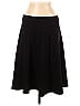 NY Collection Solid Black Purple Casual Skirt Size L - photo 2