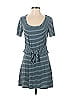 Love, Fire Stripes Teal Casual Dress Size M - photo 1
