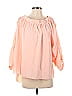 Whyte Eyelash 100% Polyester Pink 3/4 Sleeve Blouse Size M - photo 1