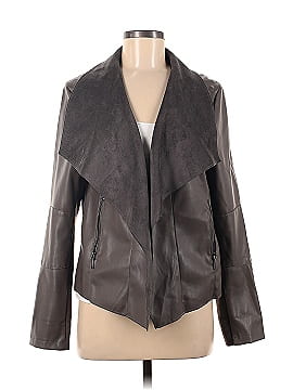 joan vass faux leather jacket