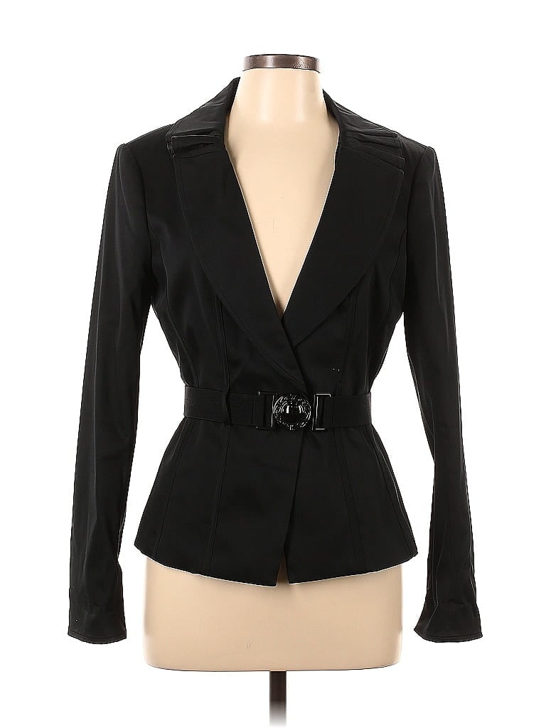 White House Black Market Solid Black Blazer Size 10 69 Off Thredup