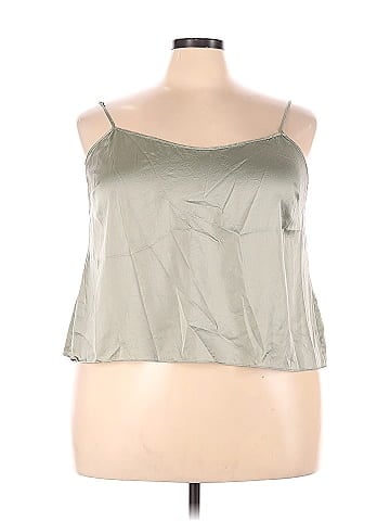 SKIMS Silver Sleeveless Silk Top Size 4X (Plus) - 64% off