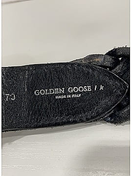 Golden Goose Hearts Belt Made of Braided Leather with Heart-shaped Studs (view 2)