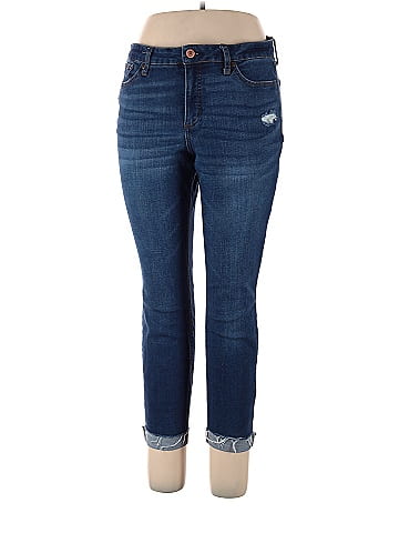 LC Lauren Conrad Solid Blue Jeans Size 16 - 65% off