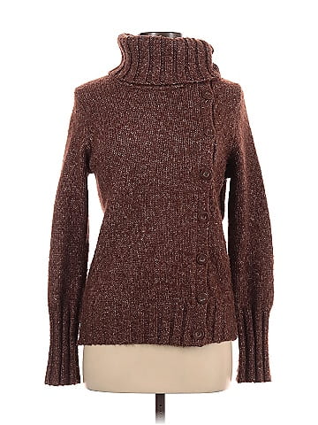 BCBGMAXAZRIA Marled Brown Turtleneck Sweater Size M 78 off