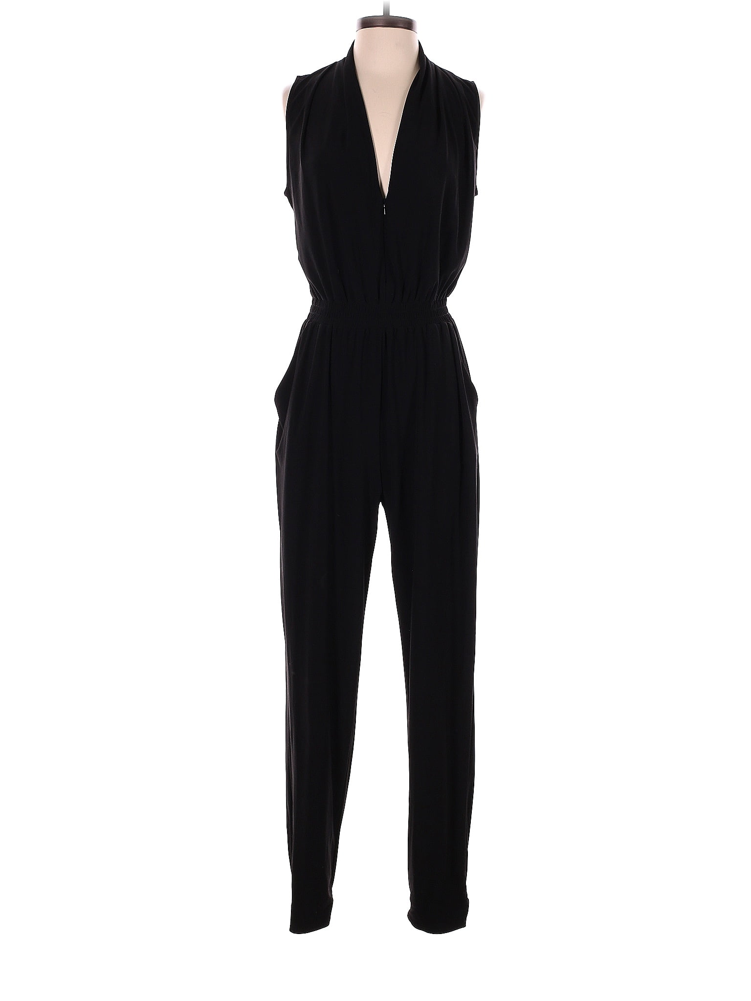 Laundry by Shelli Segal Solid Black Jumpsuit Size 8 61 off ThredUp