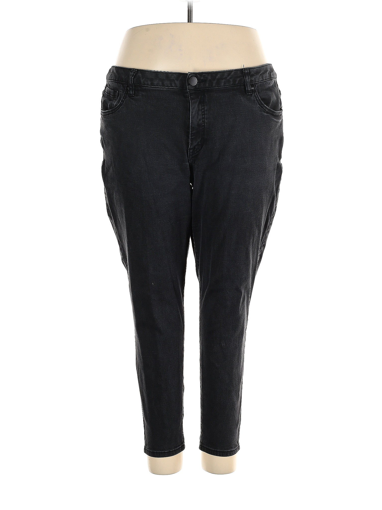 Lane Bryant Solid Black Jeans Size 22 (Plus) - 65% off