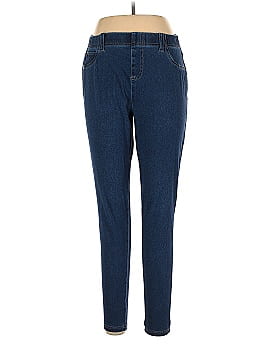 SERRA Women's Denim Joggers Pants Casual Drawstring Elastic Waist Jeans  Size L