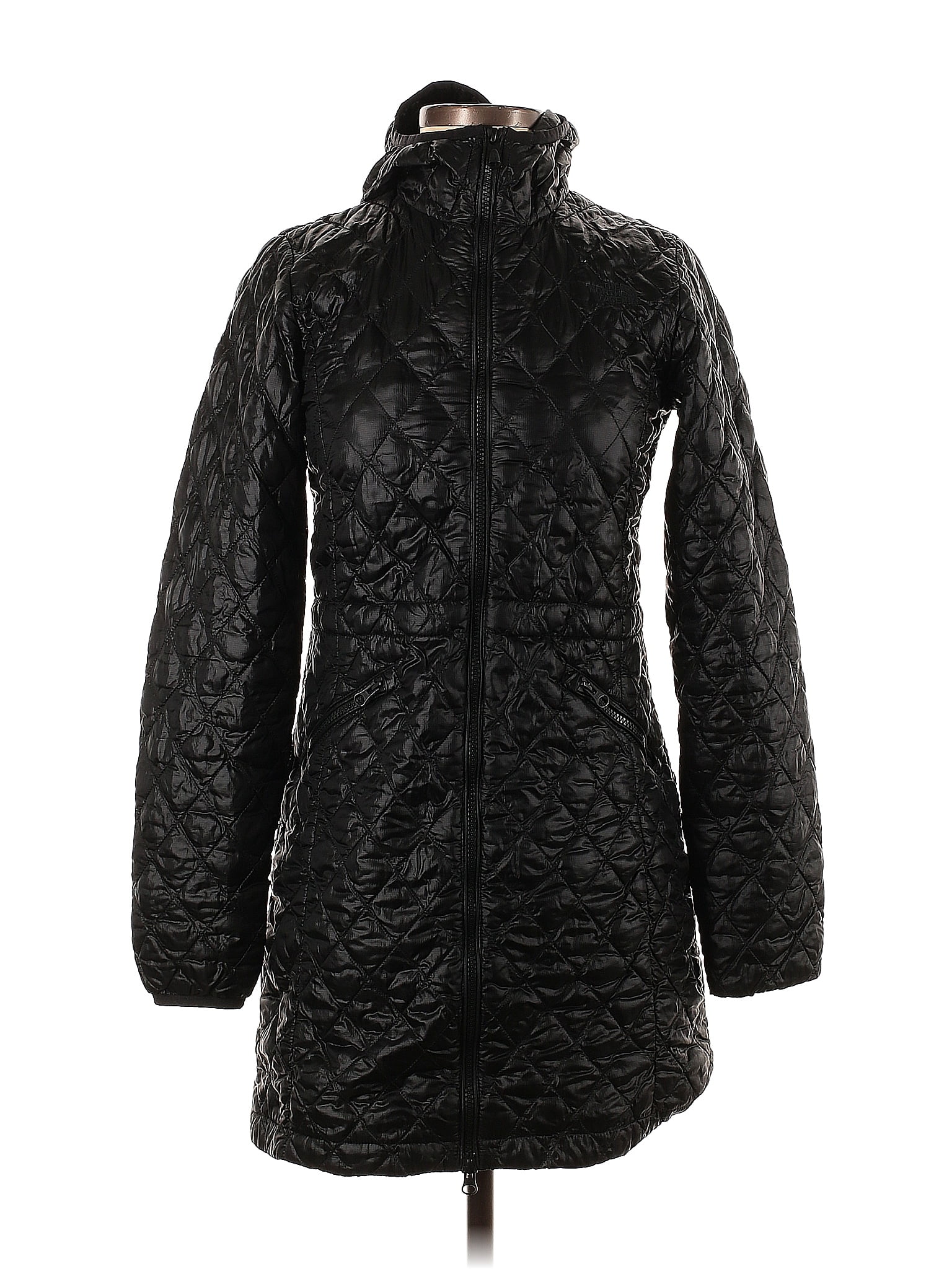 The North Face 100 Nylon Solid Black Coat Size XS 63 off ThredUp