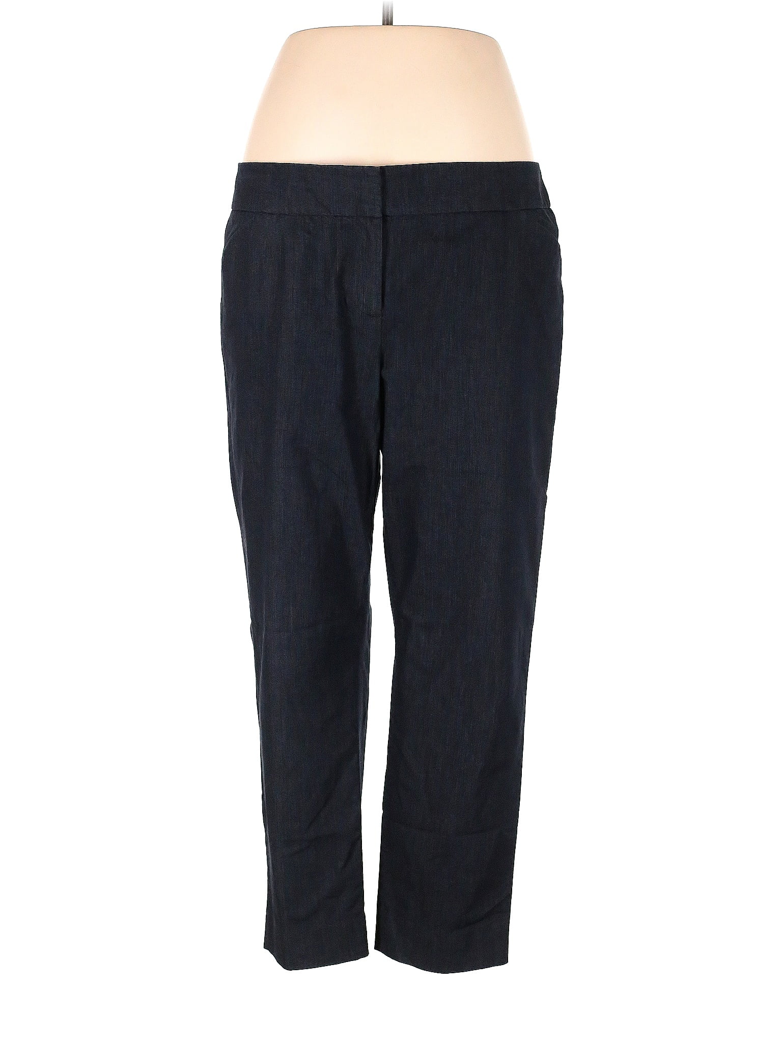 Soft Surroundings Solid Black Linen Pants Size M (Petite) - 70