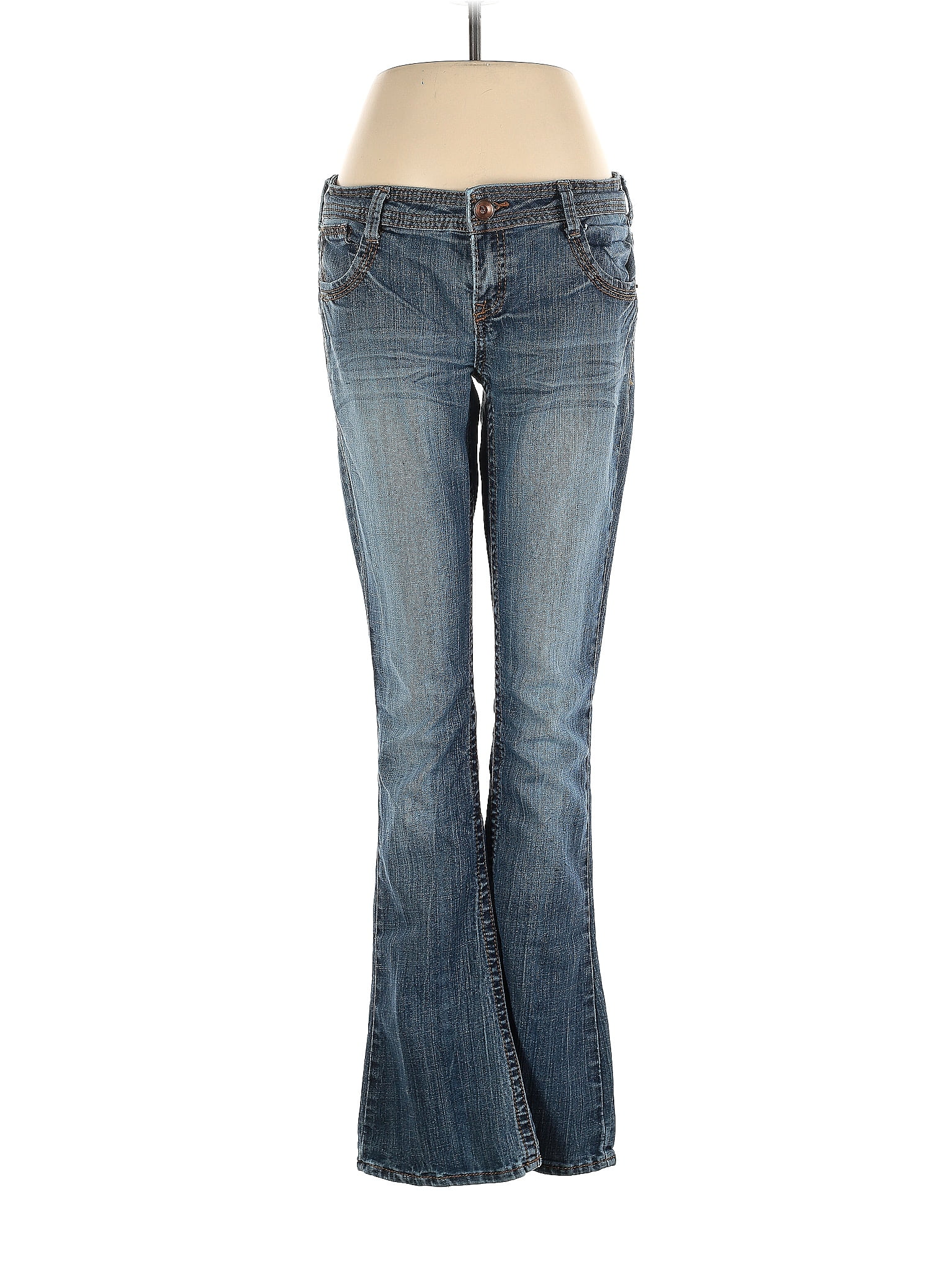 2b bebe Solid Blue Jeans 29 Waist - 50% off | ThredUp