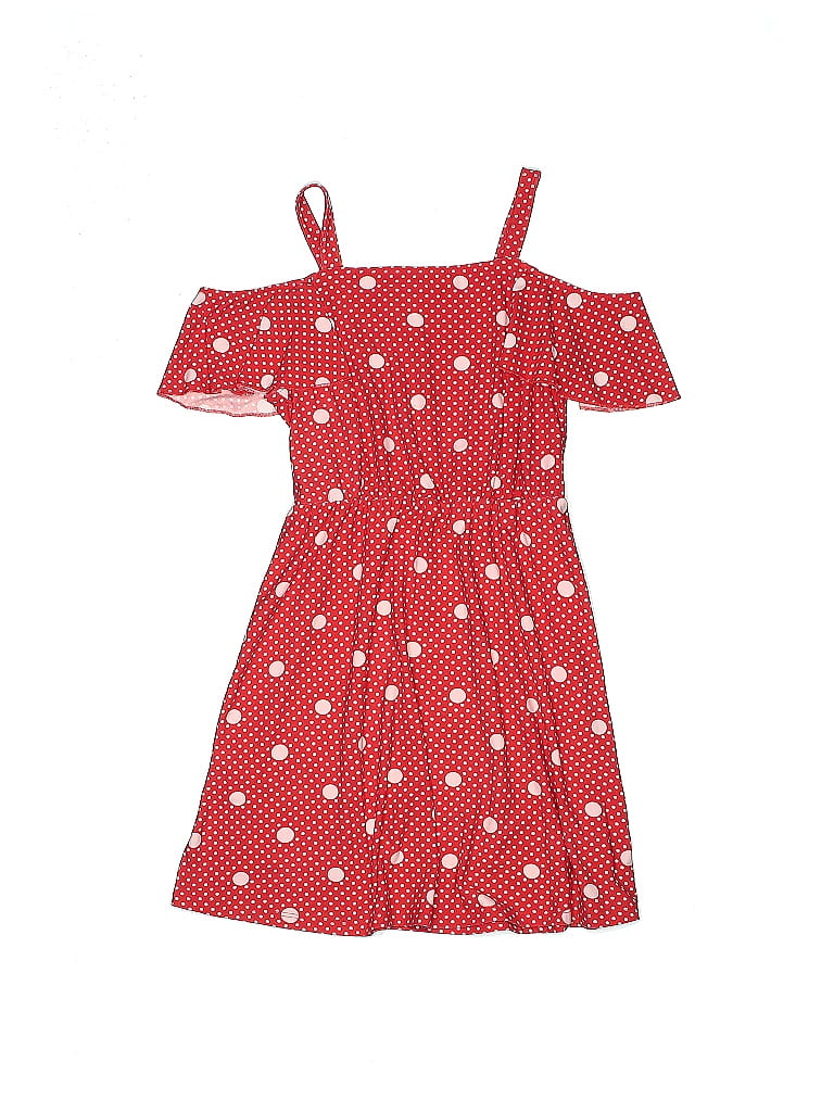 Epic Threads Polka Dots Hearts Stars Red Dress Size M (Youth) - photo 1