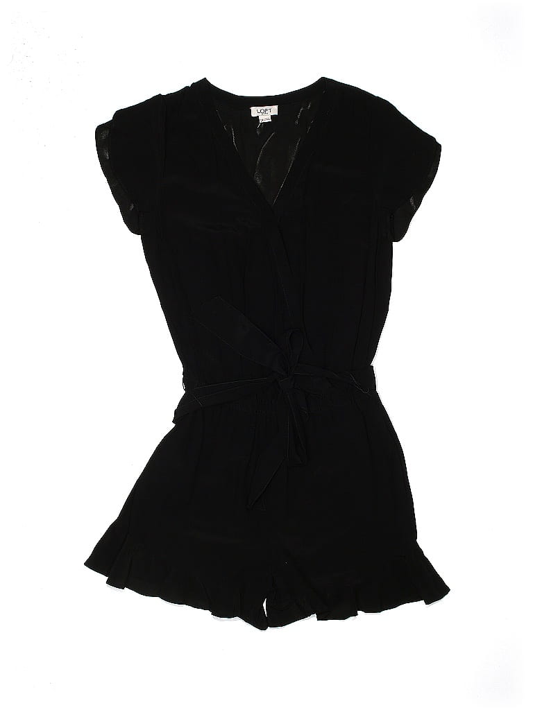 Ann Taylor LOFT 100% Rayon Black Jumpsuit Size X-Small (Tots) - photo 1