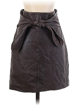 Halston Heritage Leather Skirt (view 1)