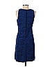 Ann Taylor LOFT Marled Jacquard Blue Casual Dress Size 2 - photo 2