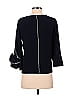 Zara Basic 100% Polyester Black 3/4 Sleeve Blouse Size S - photo 2