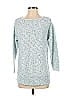 T by Talbots Marled Tweed Teal Pullover Sweater Size XS - photo 1