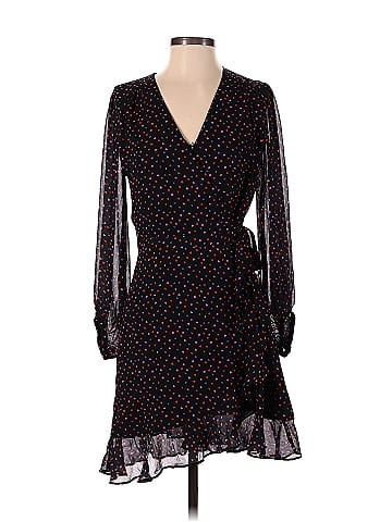 Banana Republic 100 Polyester Black Casual Dress Size 4 75 off